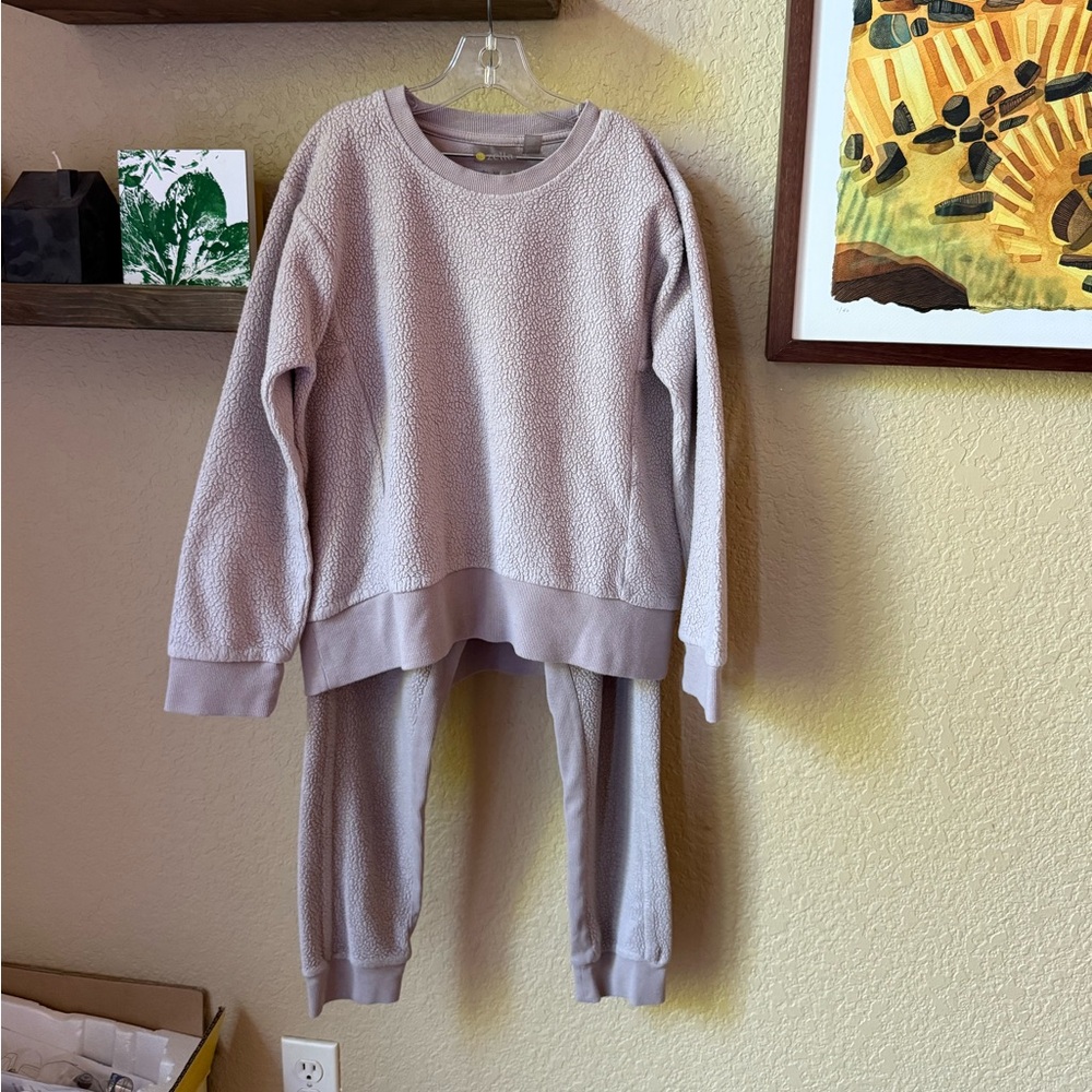 Zella Girl Cozy Sweatpants & Sweatshirt Lounge Set
